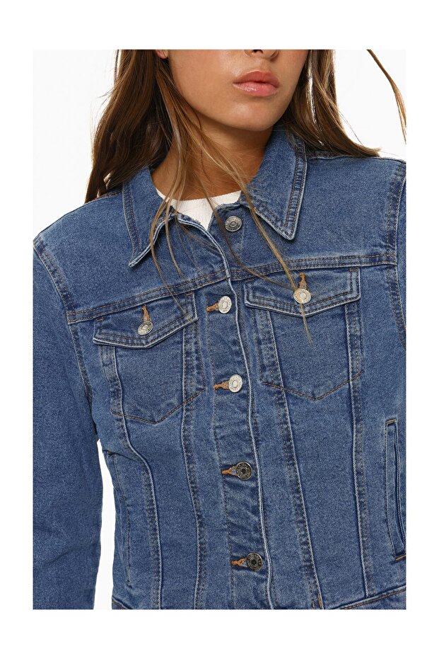 Woman Basic Denim Jacket - 2