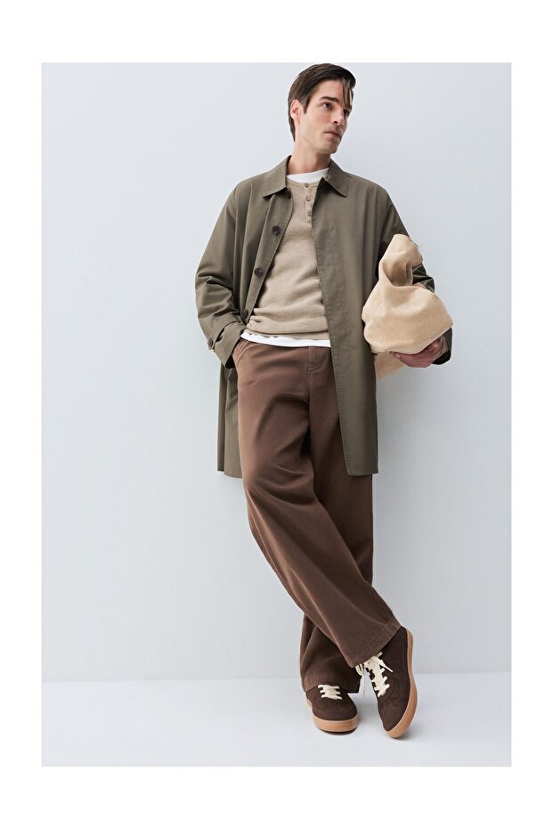 Man Basic Trench Coat - 5