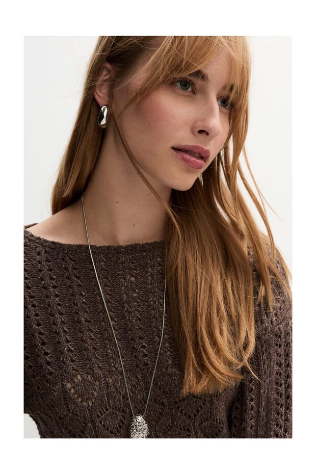 Kobieta Sweter z dzianiny typu open knit - 3