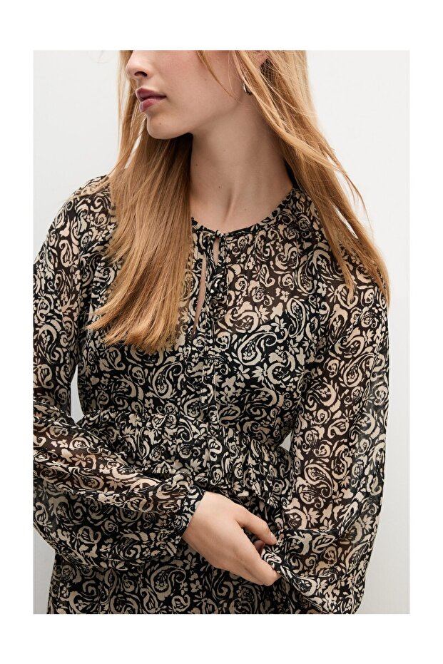 Rochie midi fluidă pentru femei - 3