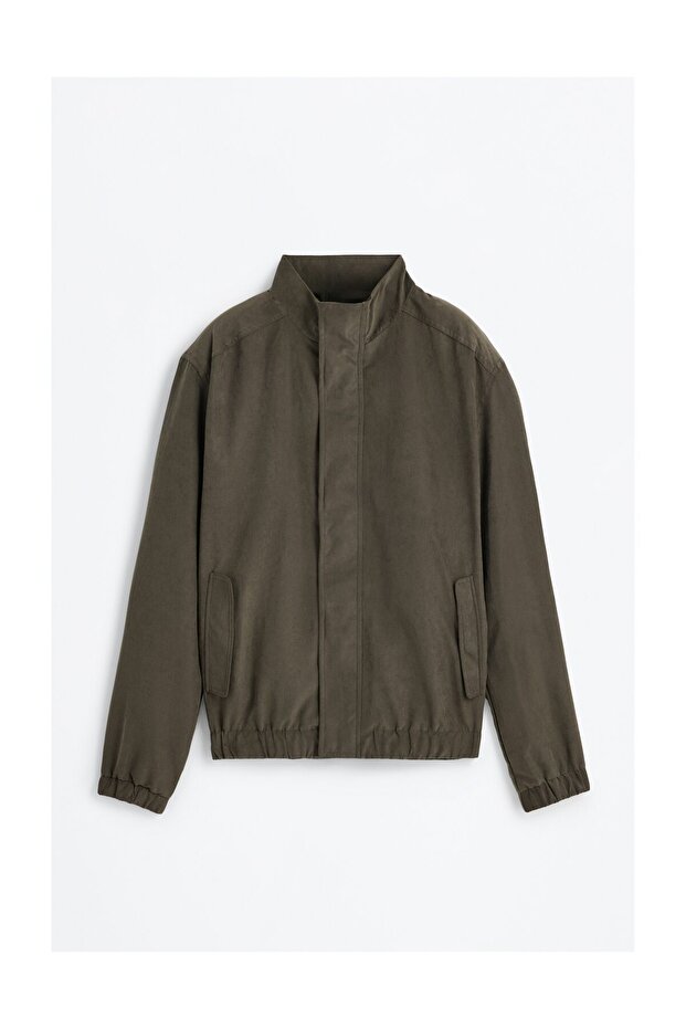 Man Stand-Up Collar Jacket - 6