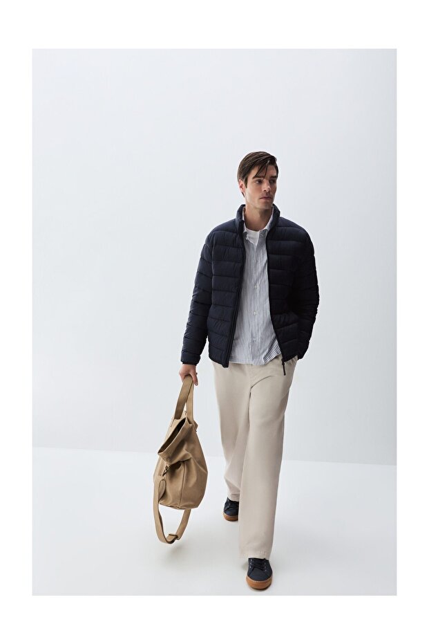 Lehká pánská prošívaná bunda - 5