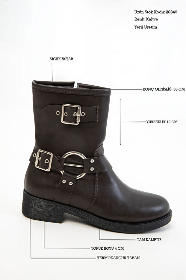 Kahve Kadın Bot& Bootie 20849 - 3