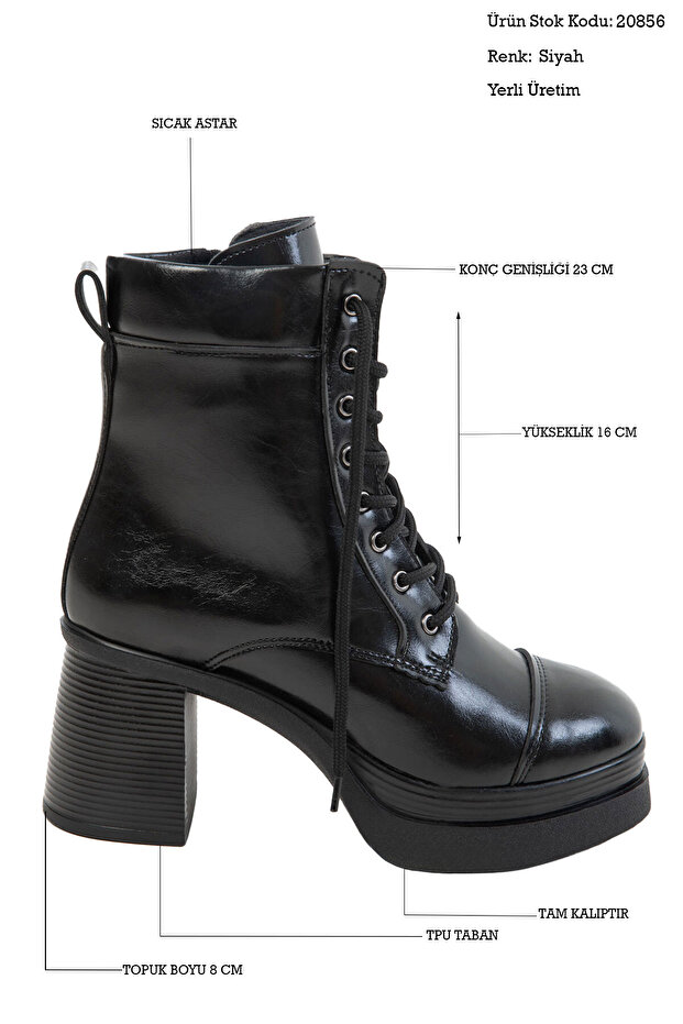 Siyah Kadın Bot& Bootie 20856 - 1