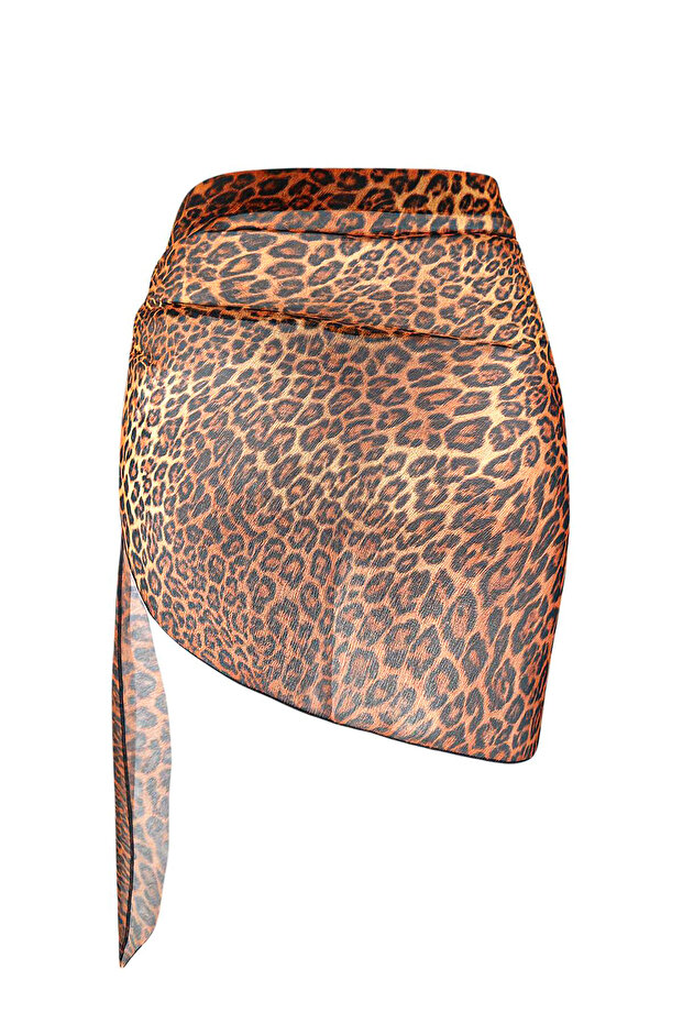 Černo-vícebarevná tištěná midi krajka 97% Polyester, 3% Lycra Pareo - 10