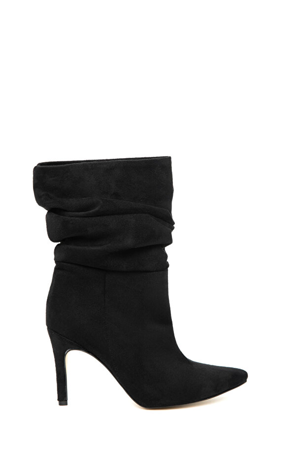 Czarne zamszowe buty damskie i botki 20028 - 5