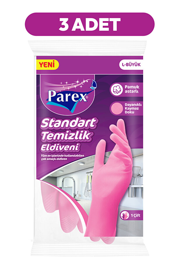 Standart Eldiven Büyük Boy Üçlü Set
