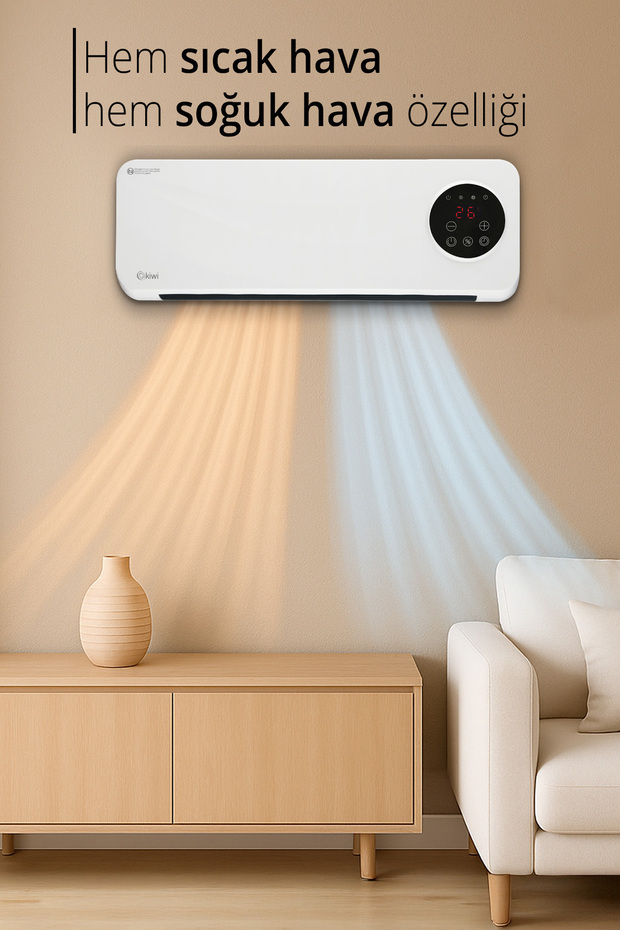 KİWİ Kht-8490 Duvar Tipi Isıtıcı 2000w - 7