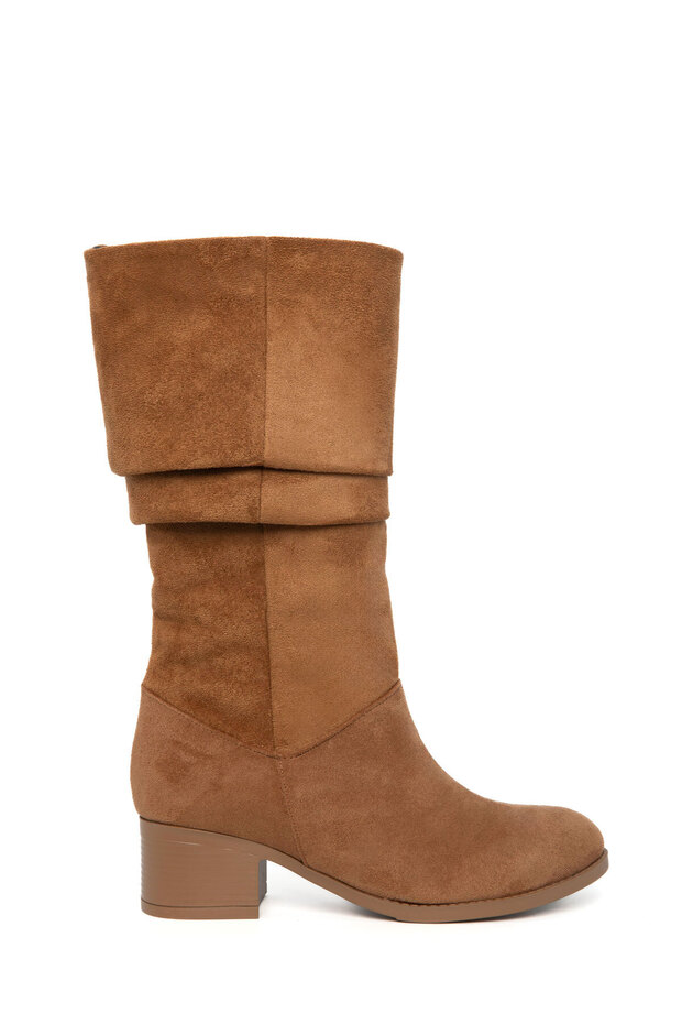 Taba Süet Kadın Bot & Bootie 21013 - 5