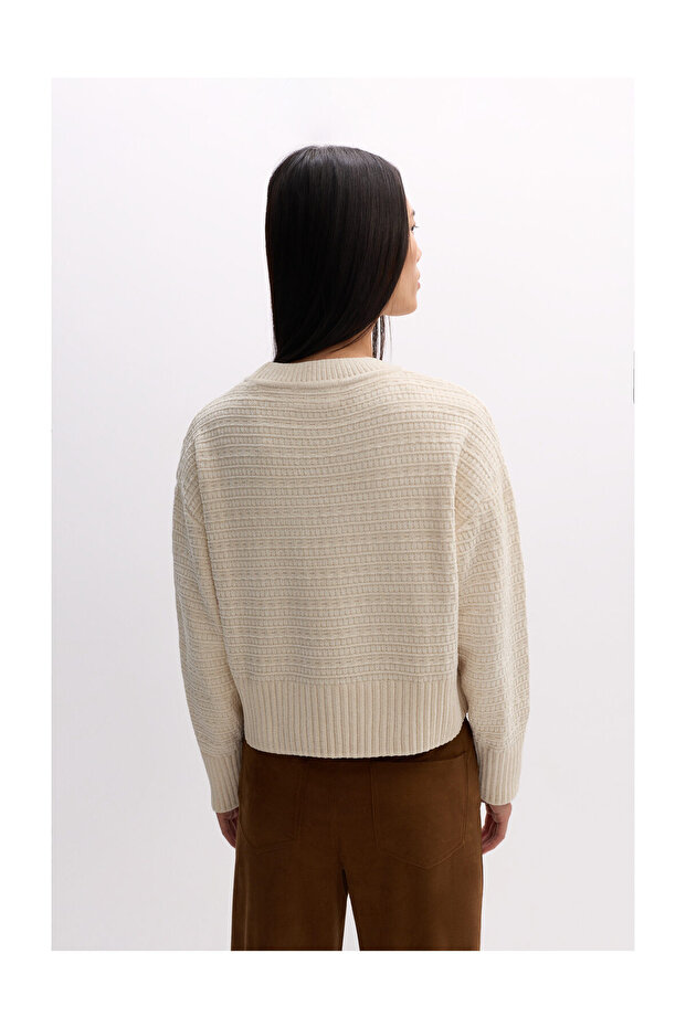 Дамски пуловер PEND. BASIC CHENILLE - 4