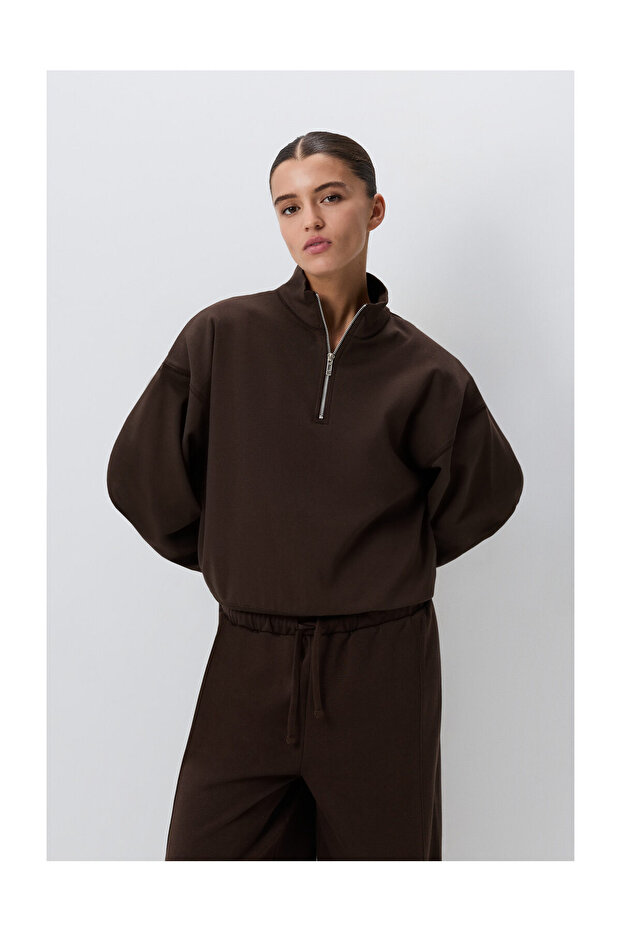 Dámská souprava SUDADERA BSC s rolákem a zipem FORK - 1