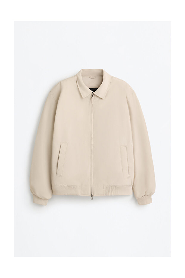 Męska kurtka z podszewką i kołnierzem koszulowym - 11