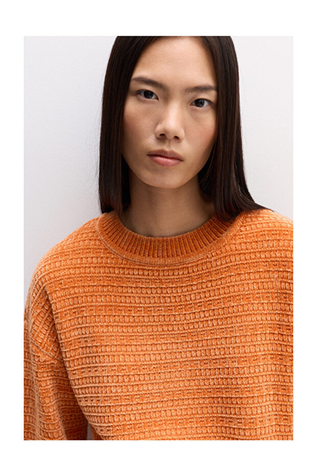 Femei PEND. basic PULOVER DE CHENILLE - 3