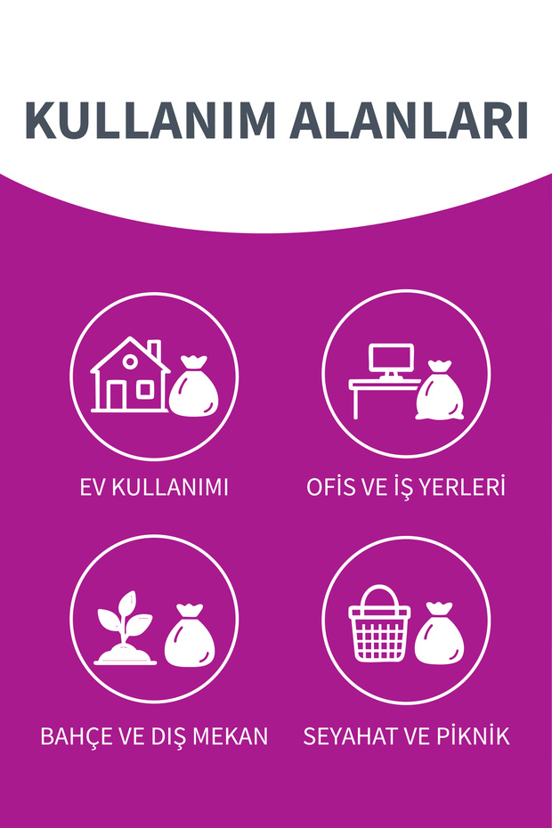 Güçlü Çöp Torbası Mini Boy 12 Adet - 5