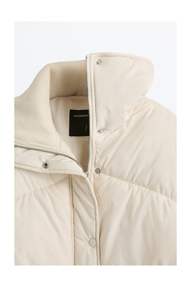 Kobiety Kurtka z dzianinowym kołnierzem - 8