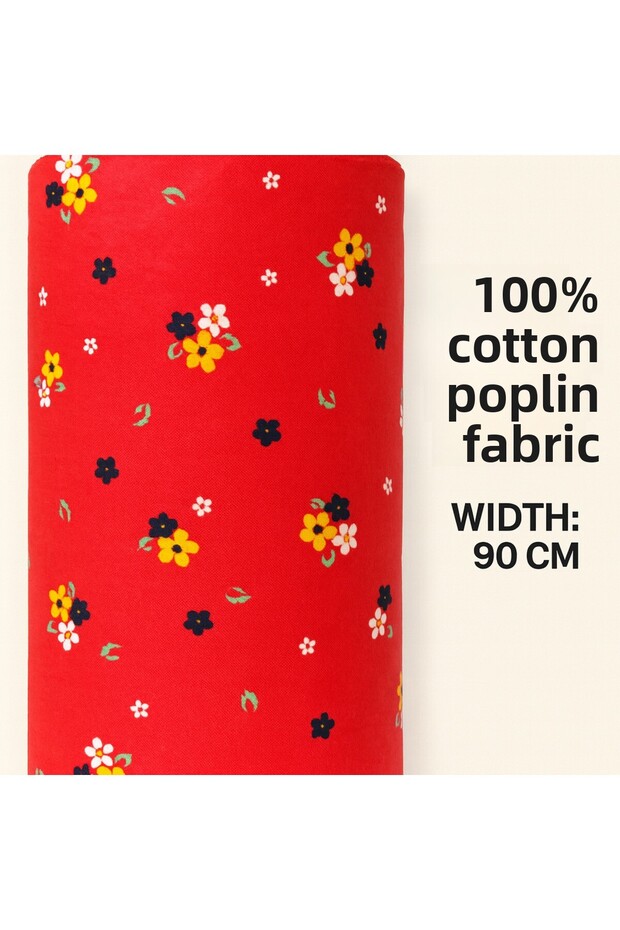 100% Cotton Poplin Fabric 90 cm Width Sewing and Hobby Fabric