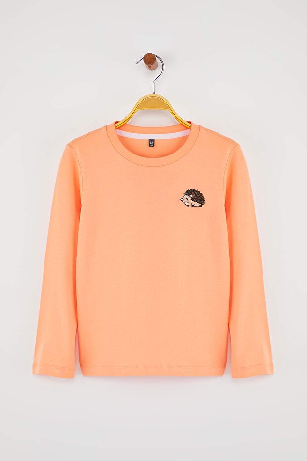 Turuncu-Yeşil-Siyah 100% Pamuk 3'lü Animal Baskı Regular Örme Unisex Çocuk T-Shirt TKDAW26TS00009 - 3