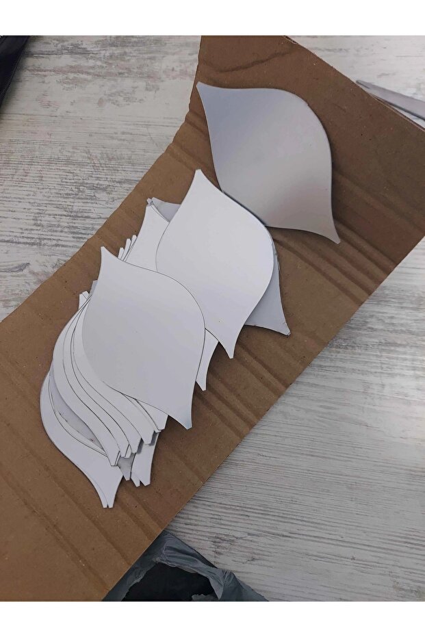Dekoratif Su Yolu Aynalı Gümüş Pleksi Yılbaşı Süsü (12x7 cm) 12 Adet - 7
