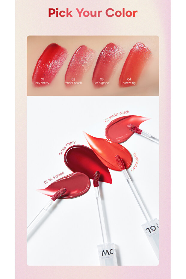 River Glow Tint – Doğal Işıltılı Likit Ruj – 03 Let's Grape - 7