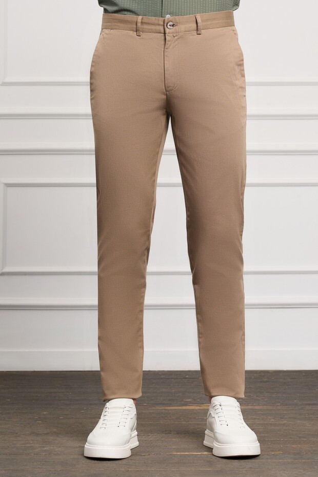 Mink Slim Fit Slim Fit Chino Side Pocket Men's Trousers
