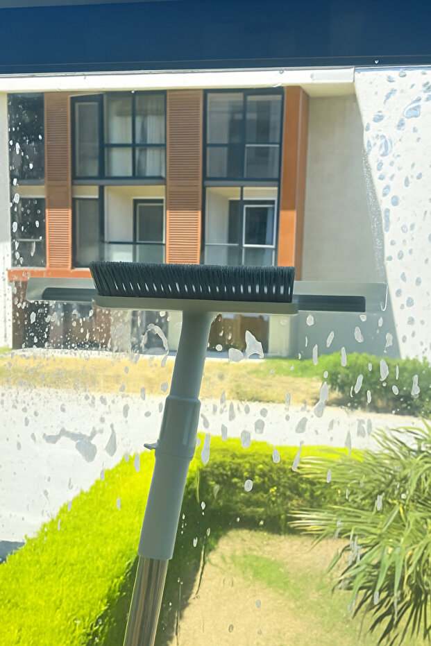 Floor Drawstring Brush Mop Magic Clean Sweeper Silicone Squeegee Lint Free - 2