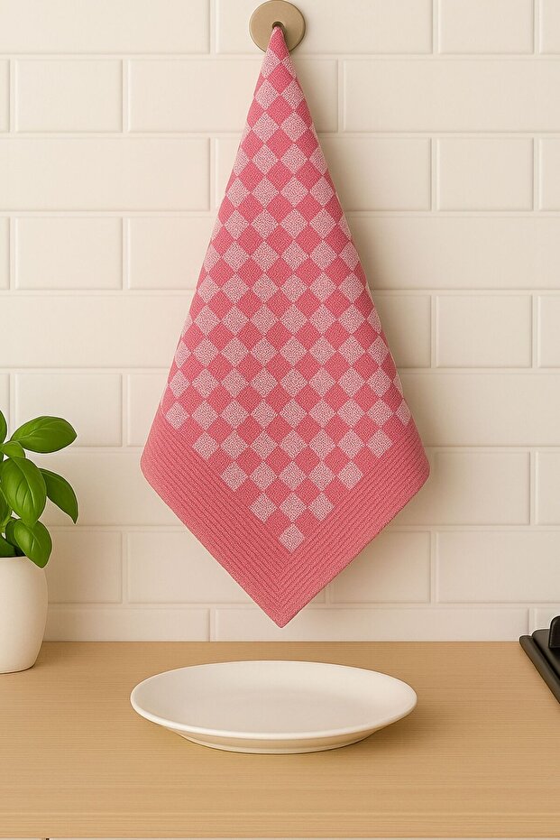 Cotton German Napkin, Kitchen Towel, Nutrition Cover Set of 4 - Checkered Stylish Design