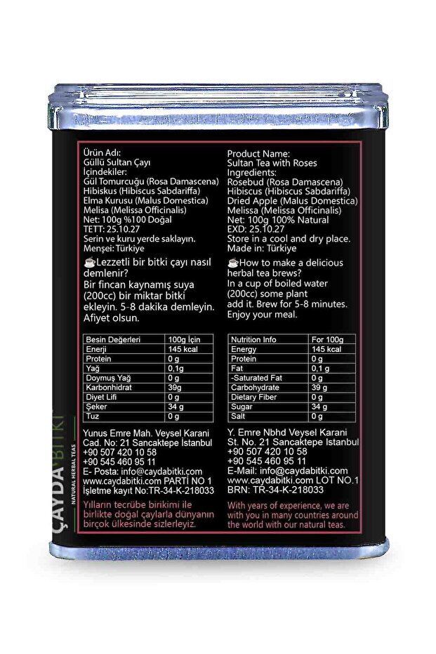 Güllü Sultan Çayı 100g - 3