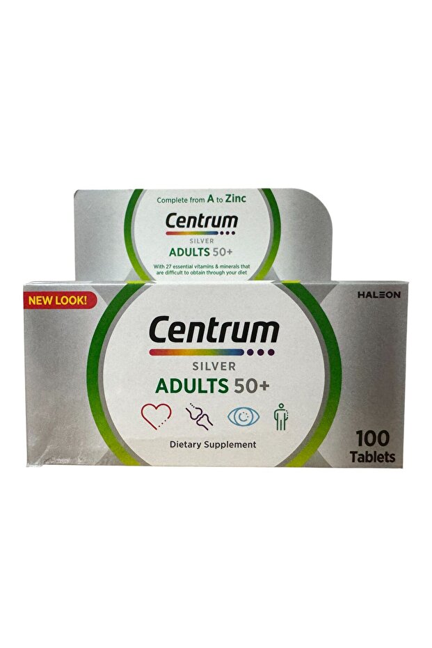 Silver With Lutein, 100 Tablets, Specially Formulated For Adults 50