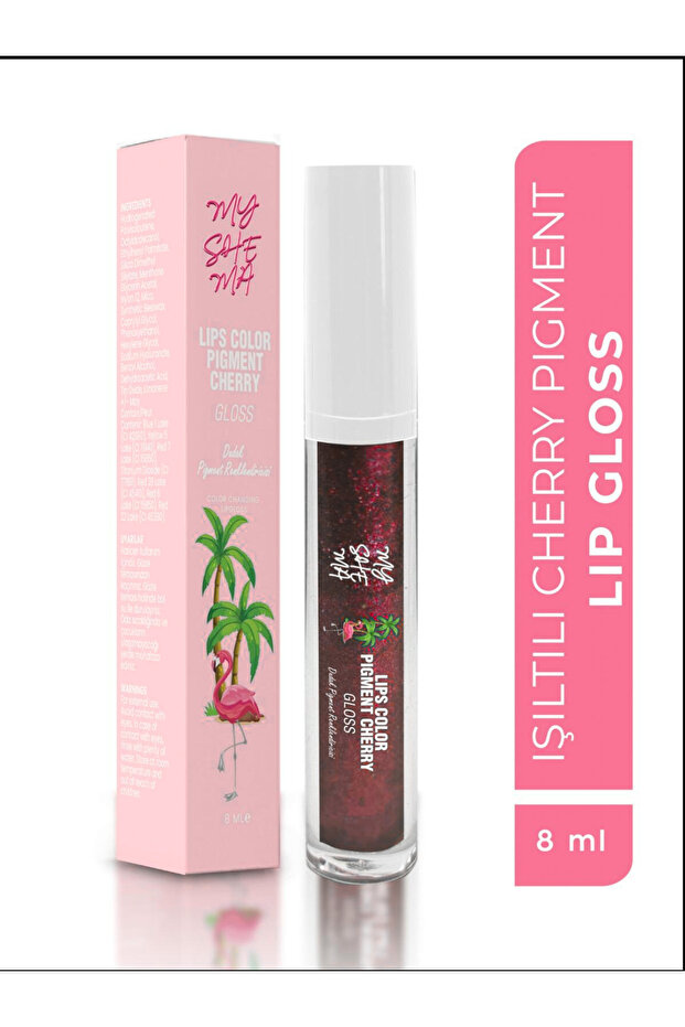 Lip Gloss Cherry - Dudak Pigment Sihirli Gloss Vişne 8 ml - 1