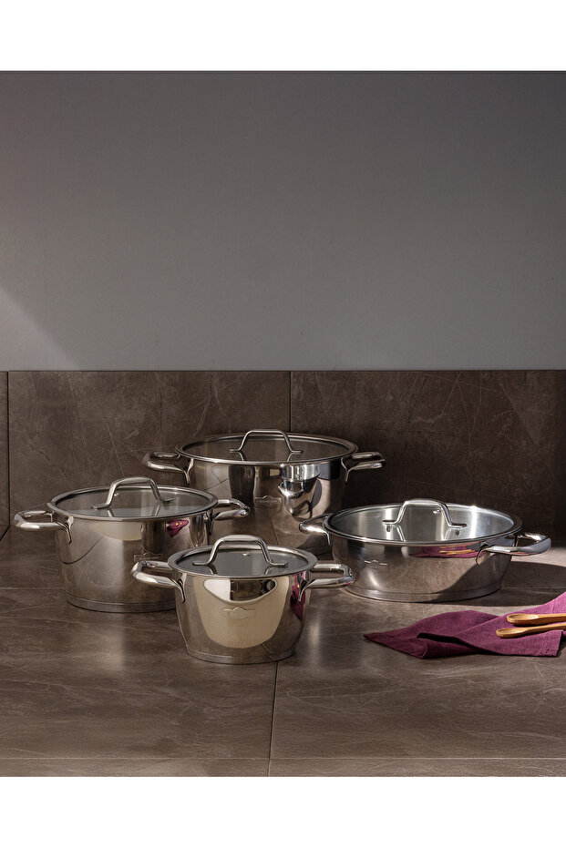 Nova 8 Parça Tencere Seti - Çelik - 1