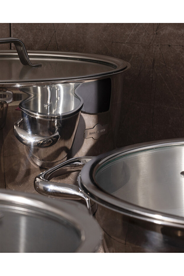 Nova 8 Parça Tencere Seti - Çelik - 3