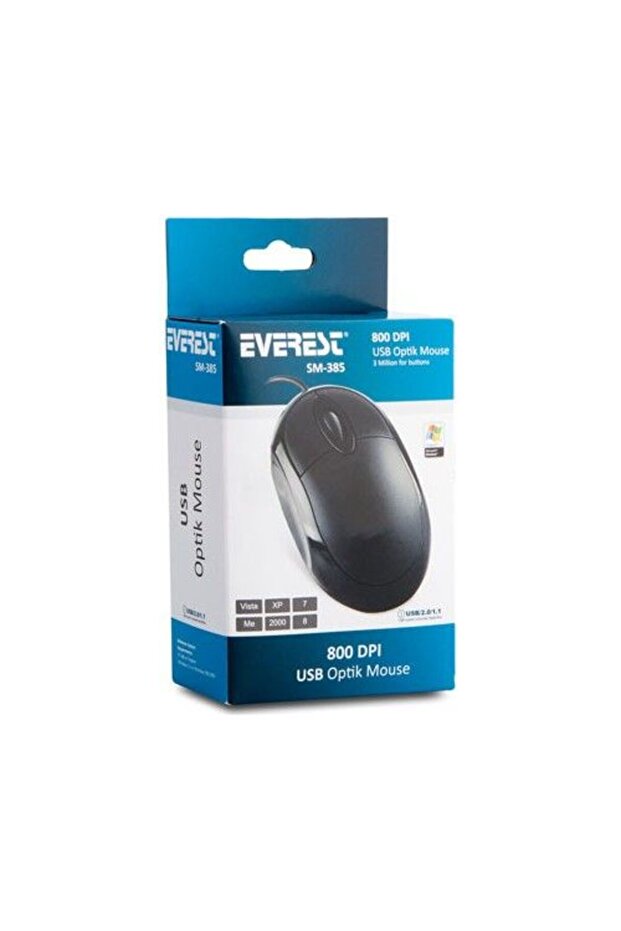 SM-385 USB siyah mouse - 5