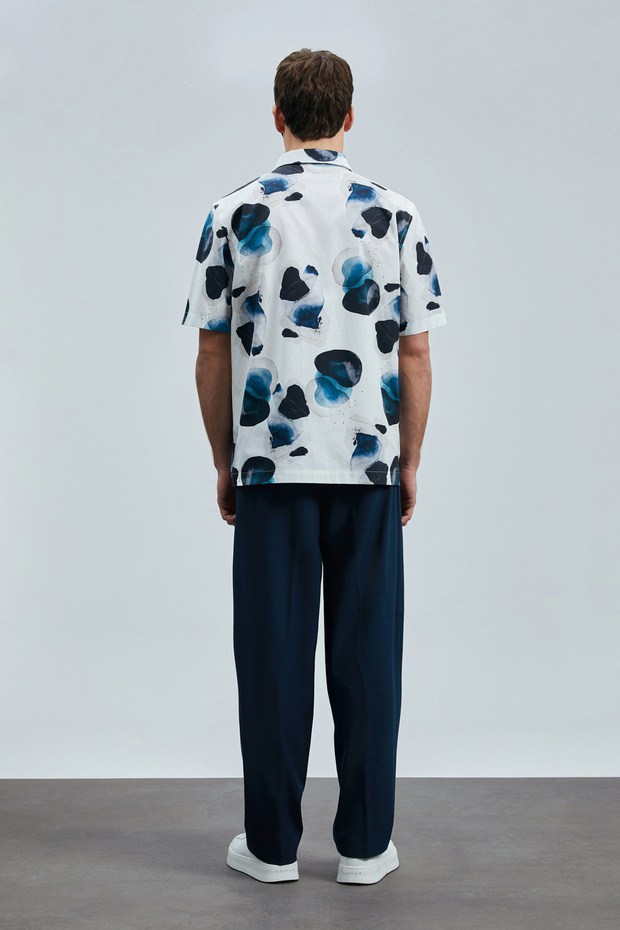 Jereno Чоловіча сорочка Basic Regular Fit Екрю - 6