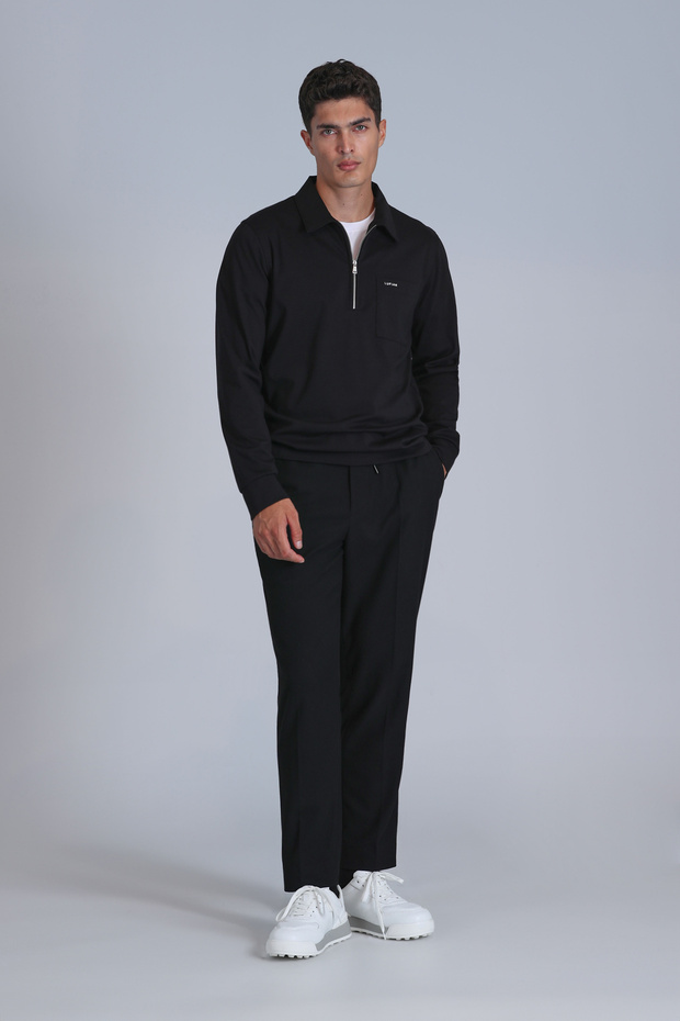 Tardu Erkek Sweatshirt Siyah - 2