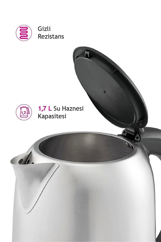 Al 728 I Inox Su Isıtıcı Kettle - 5