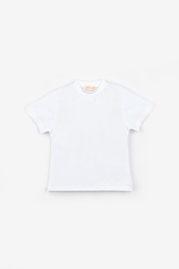 Pachet de bumbac moale tricouri alb-negru basic - 3