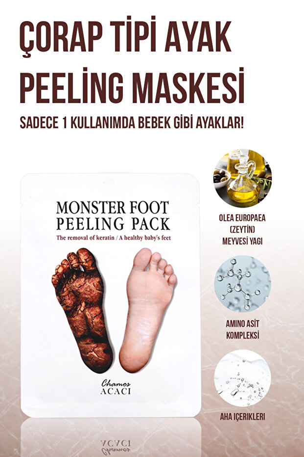 4'lü Çorap Tipi Ayak Peeling Maskesi Seti - 7