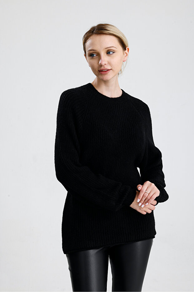 Düz Reglan Kol Kazak - 4