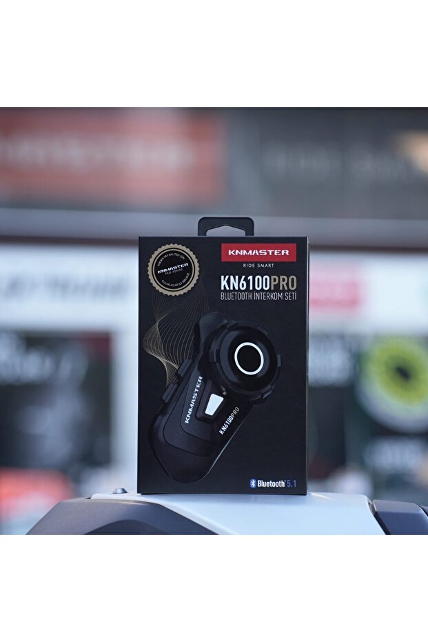 Kn6100 pro Bluetooth Siyah Interkom Seti - 4