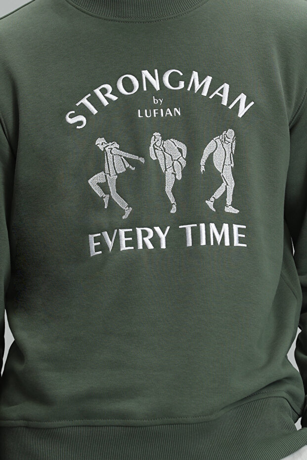 Edwın Erkek Sweatshirt Yeşil - 3