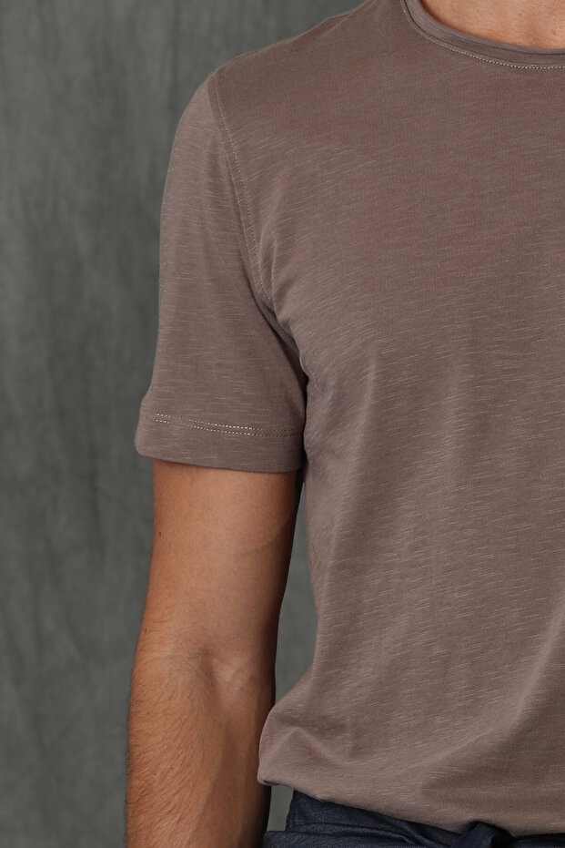 Junya Erkek Basic Tişört Toprak - 3