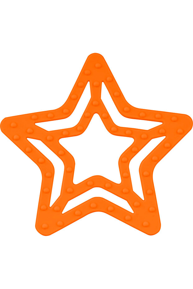 عضاضة سيليكون ستار غروب الشمس برتقالية - 1