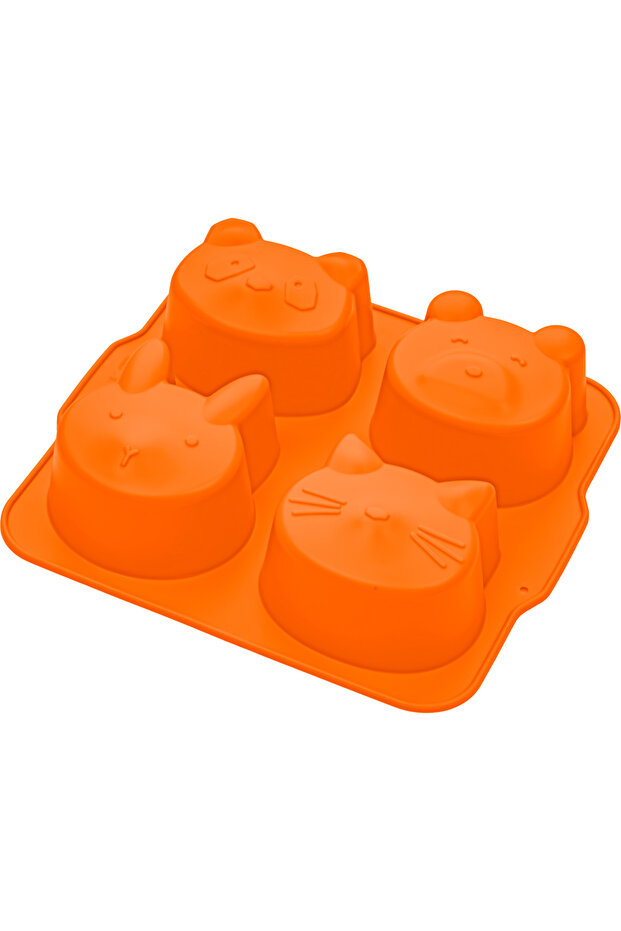 Silikon Muffin Kek Kalıbı Sunset Turuncu - 4