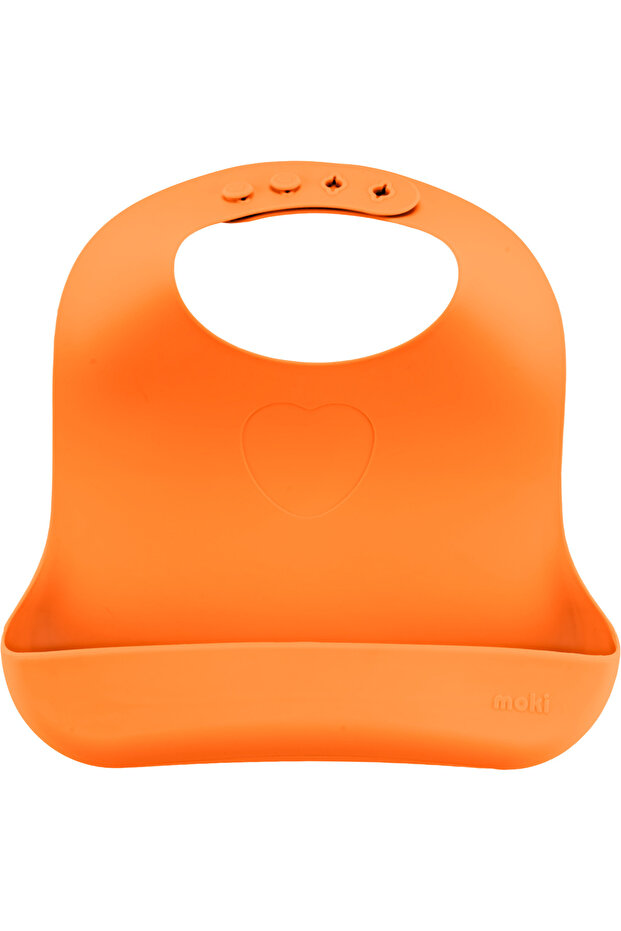 Silikon Mama Önlüğü Sunset Turuncu - 3