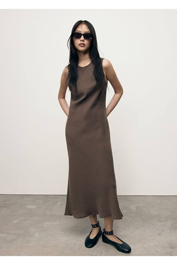 Uzun modal elbise - 2