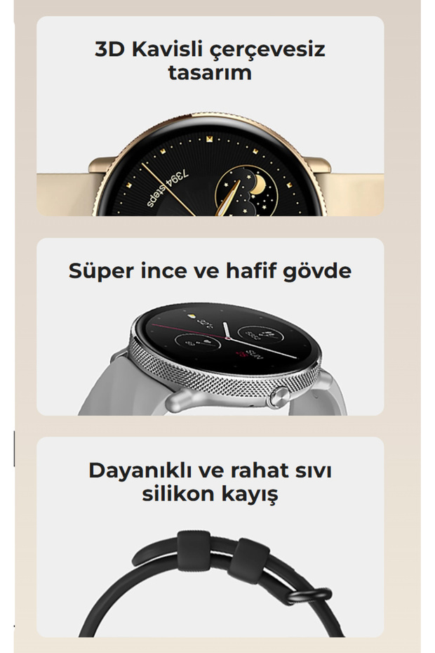 Gtr 3 Pro Midnight Black Akıllı Saat - Corning® Gorilla® Glass, Uyumlu Ultra Hd Amoled Ekran - 5