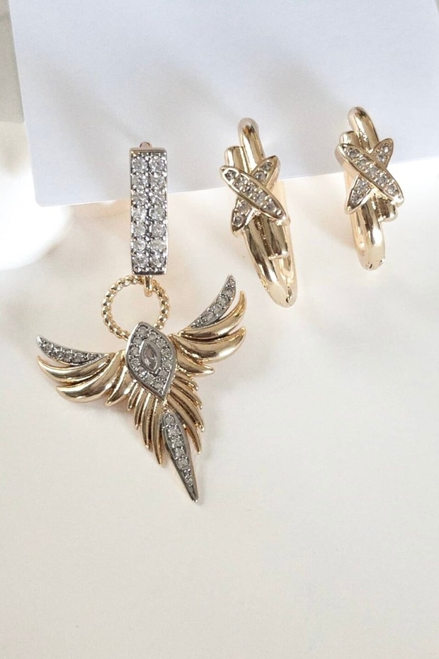 Phoenix Triple Earring Set - 1
