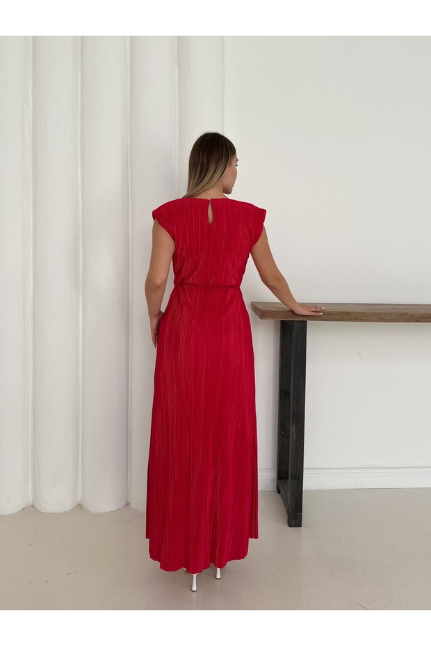 Rochie elegantă plisată pentru damă - 5