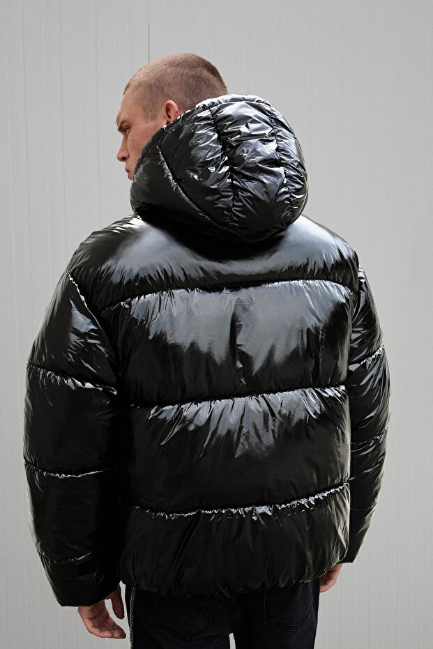 Kapüşonlu şişme ceket - 3