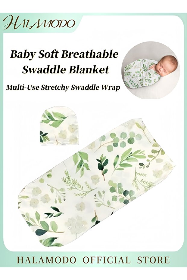 Printed Sleeping Wrap With Cap - 1